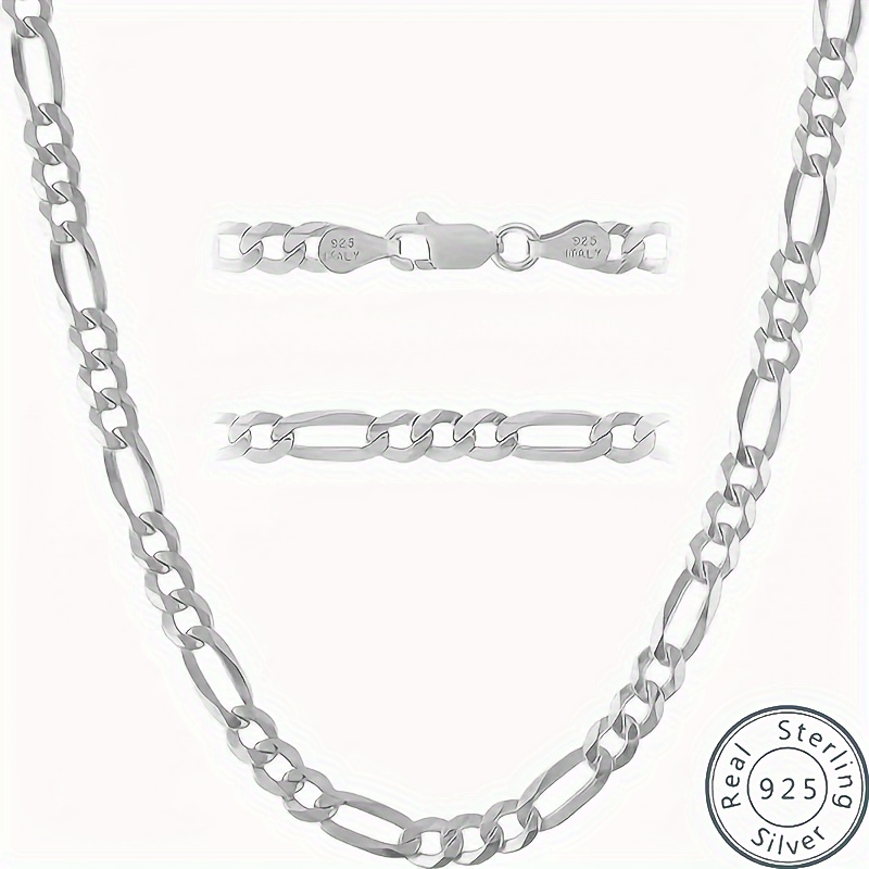 

Necklace, Of 925 , Italian5mm , Diamond Cut Necklace, For Men And Women, In Italy, Box