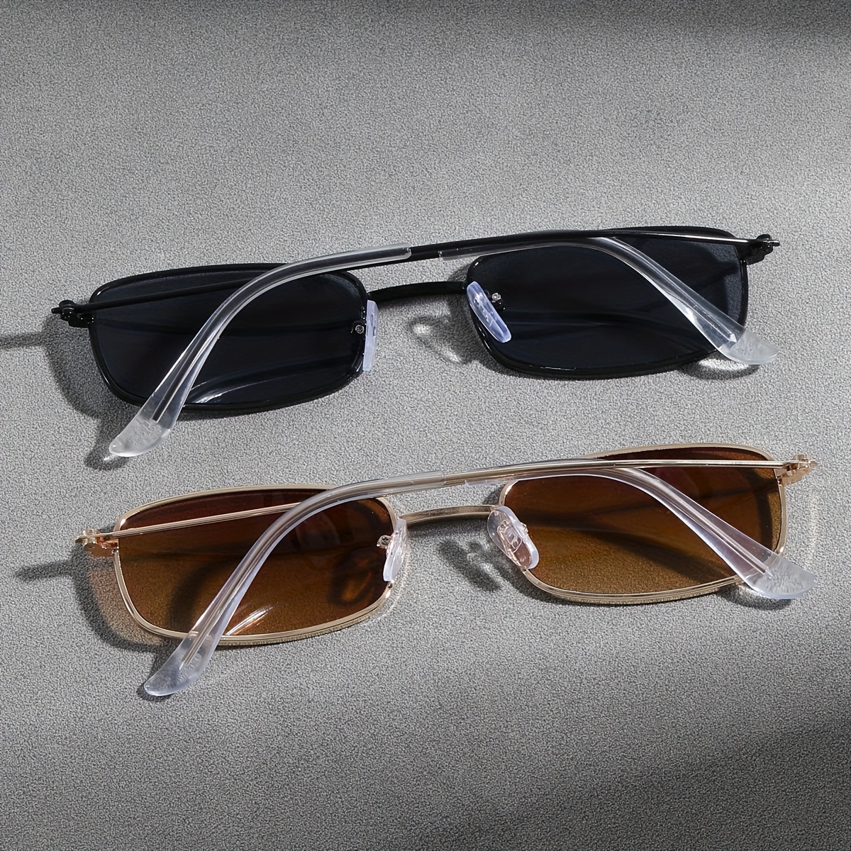 square metal glasses boys girls teens Temu Pakistan