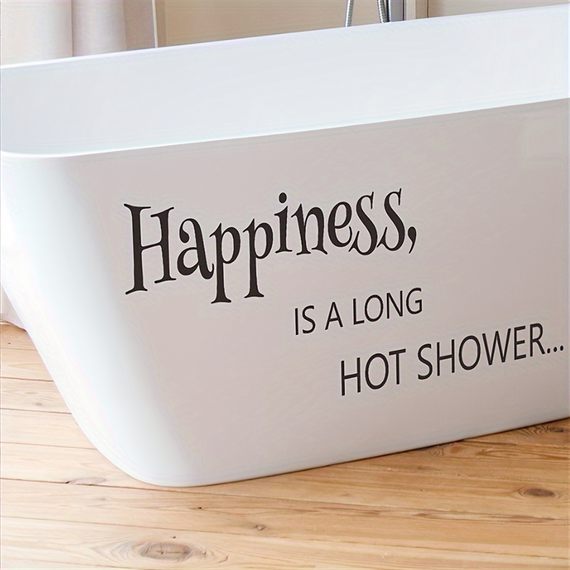 

Bathroom Decal - " A Long Hot " -adhesive For Bathtub And Area