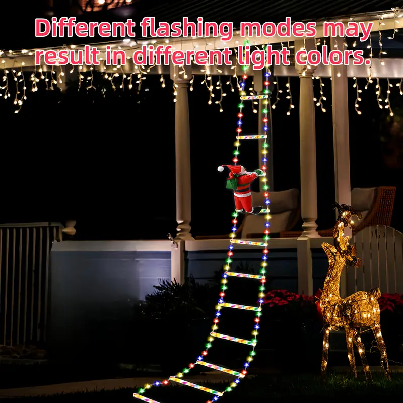 NEXVIN 338 LED 3M LED Kerst Ladder Lichten Warm Wit NEXVIN 338 LED 3M LED Kerst Ladder Lichten Warm Wit