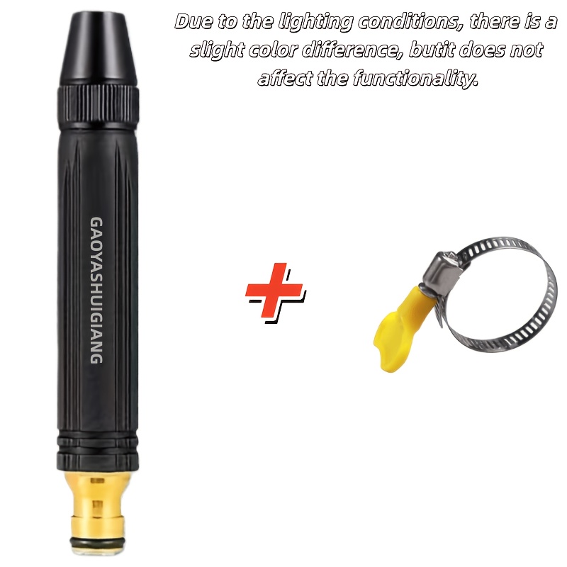 TEMU 2pcs Of Powerful High-pressure Car Washing Guns-portable High-pressure Water Guns, Adjustable Garden Hose Nozzles, Powerful Cleaning Tools For