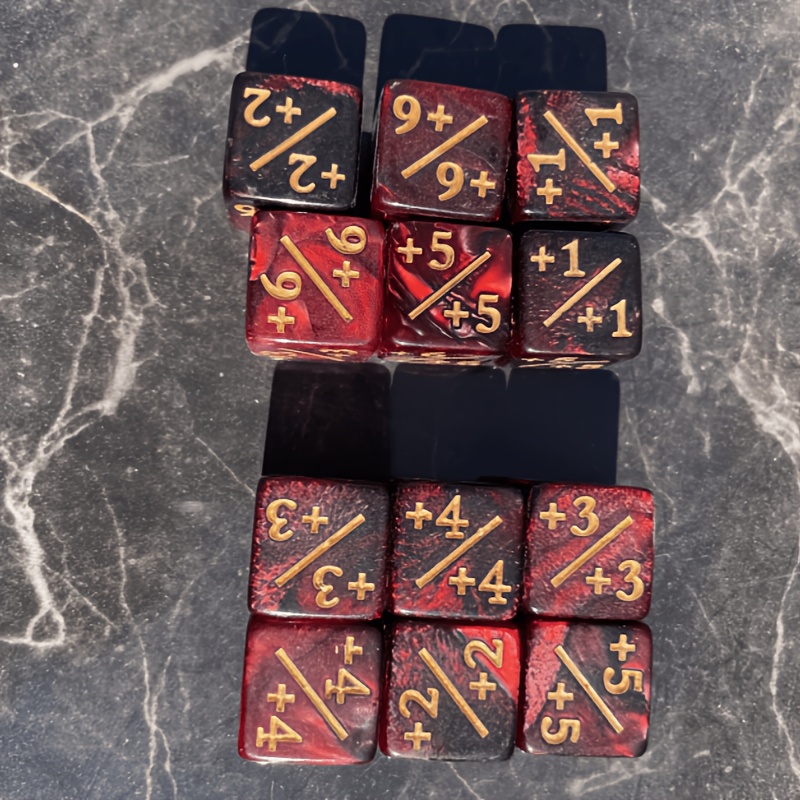 5 or 10 Dice Set with Counting Tokens for Games