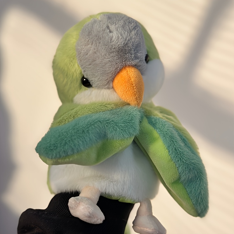 Cute Parrot Hand Puppet Funny Parrot Plush Toys Flying Animal Toys Bird Hand Puppet For Teaching Preschool Interactive Interactive Entertainment
