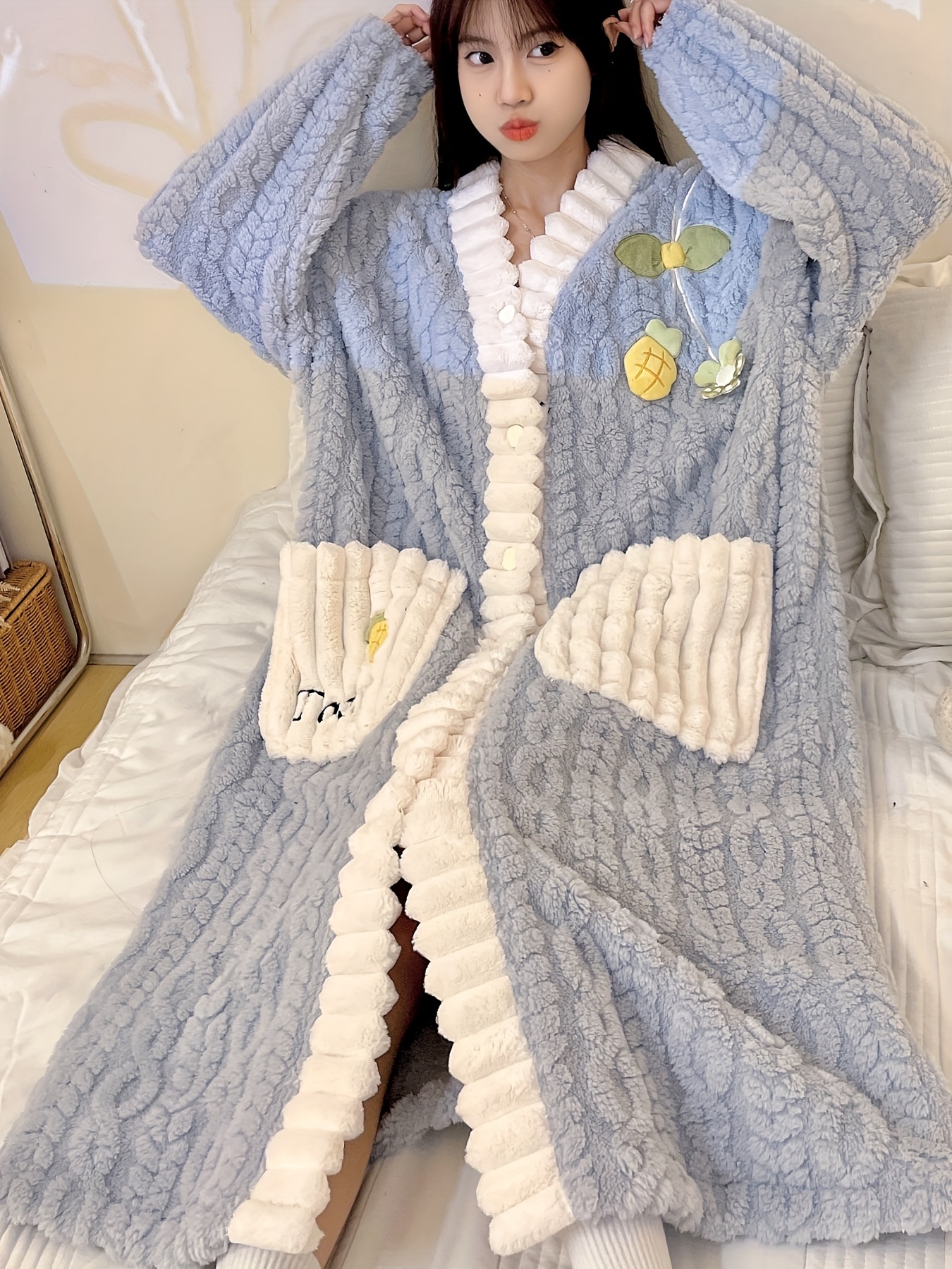 Flower Decor Fuzzy Night Robe: The Ultimate Guide to Comfort and Style