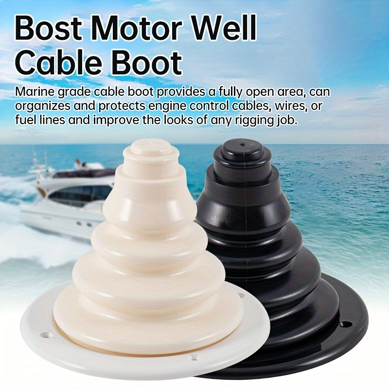 

Marine Engine Cable Boot - 4.72" Rubber Steering & Shift Protector For Boats, Kayaks, Yachts