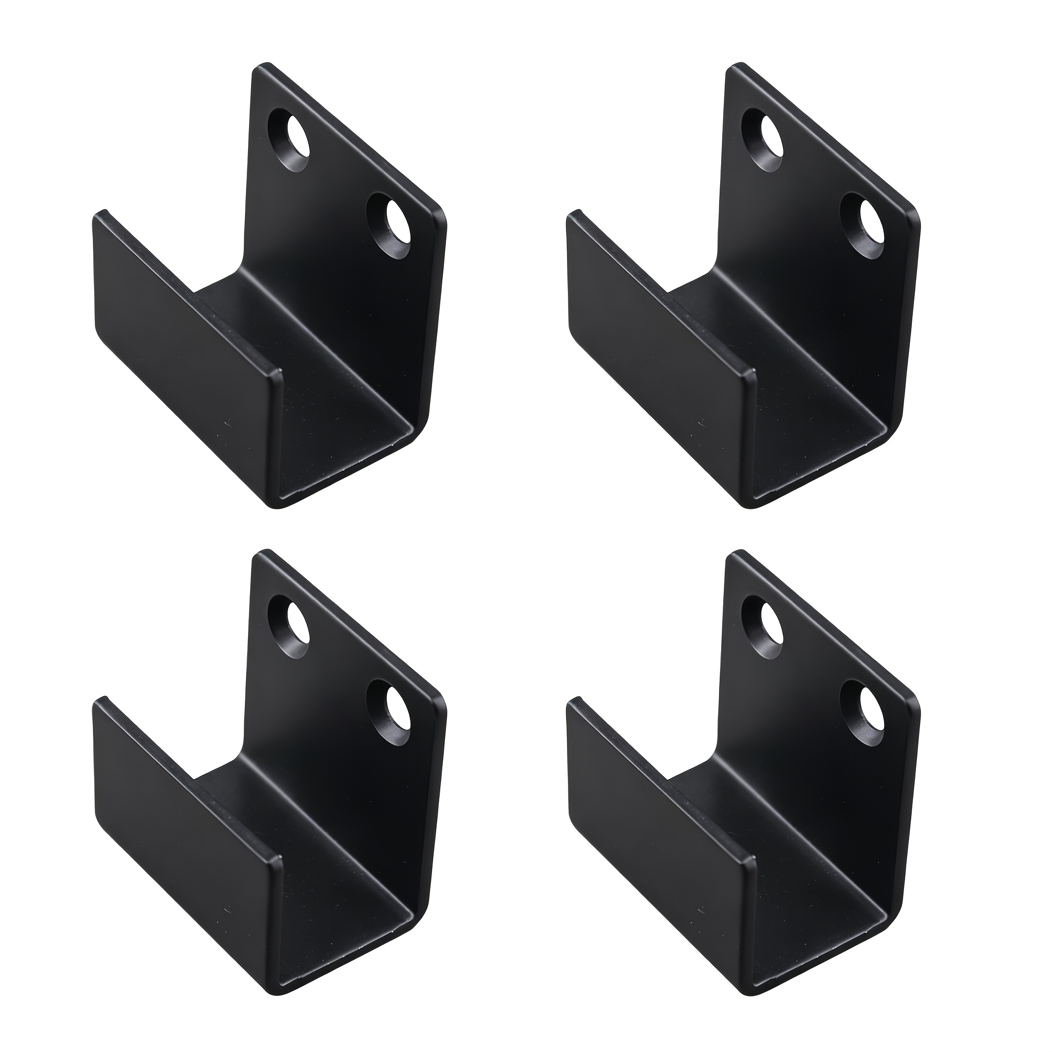 TEMU Black U-shaped Corner Brackets, Wall-mounted Display Brackets For Thick Ceramic Tiles And Stone In Exhibition , Anti-fall Load-bearing Display