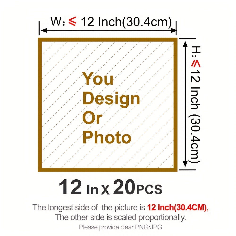 TEMU 20/120/240pcs/set Personalized Custom Pattern Ironing Stickers Heat Transfer Hot Stamping Suitable For Clothing Jeans Sweatshirt T-shirt Cloth