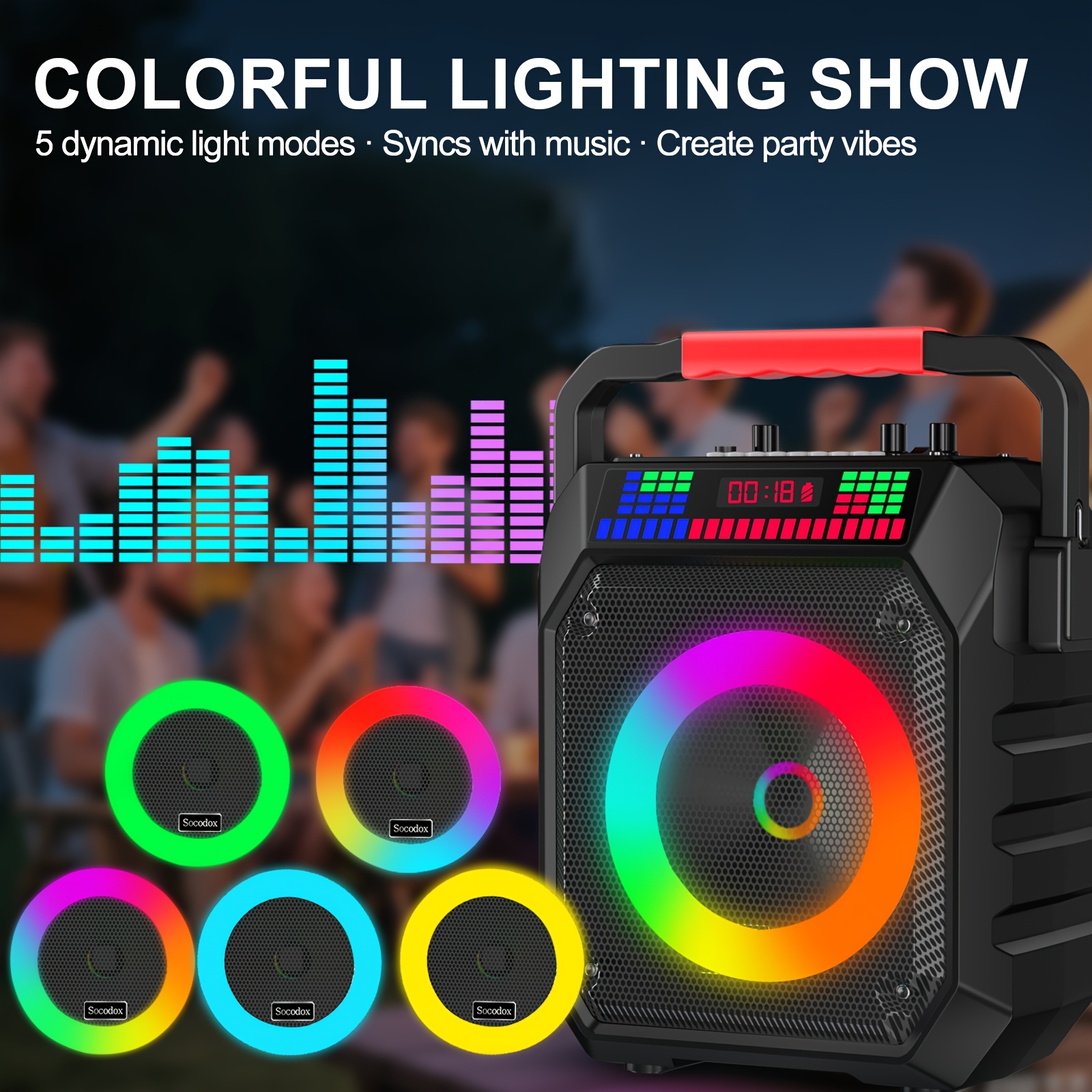 Portable Karaoke System Featuring a Wireless Speaker And Two... product image 2
