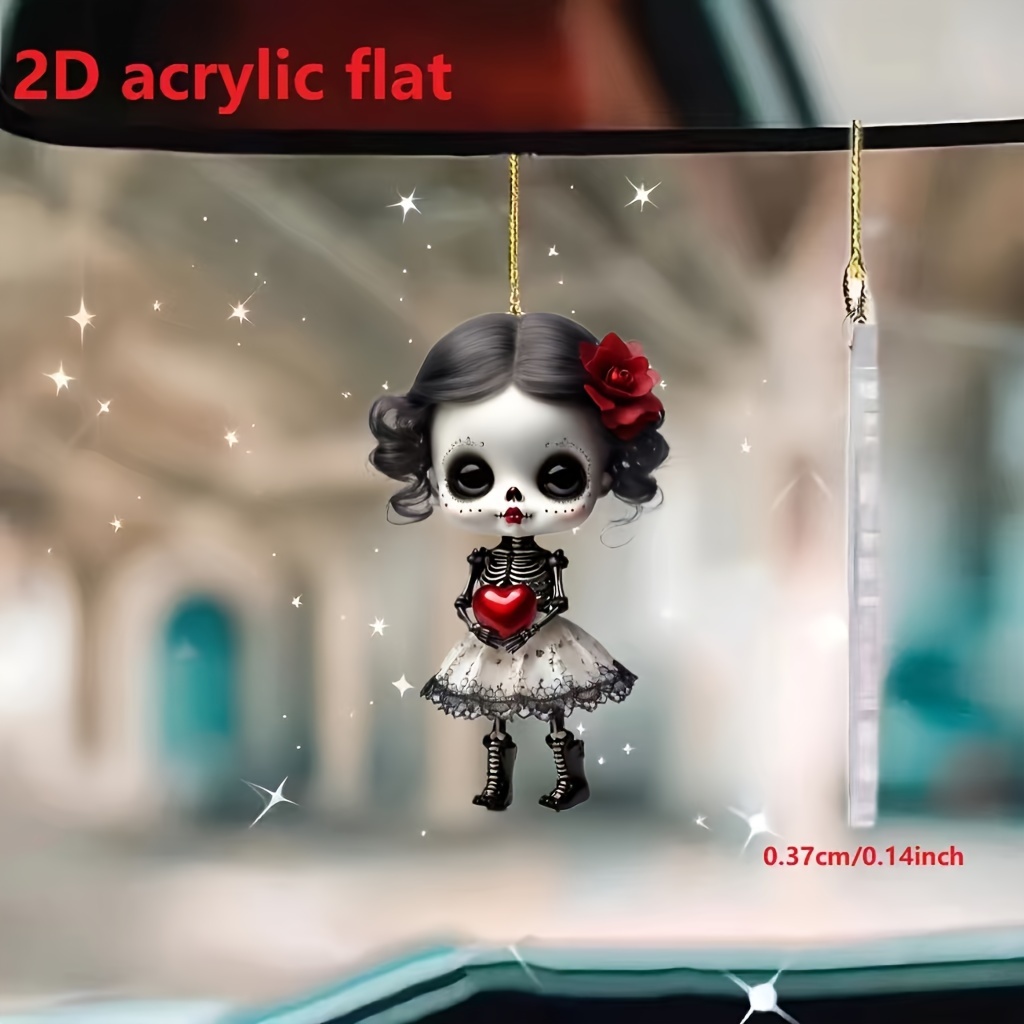 

-hand Doll Pendant - 2d For Car Mirrors, & Keychains | For Halloween Decor &