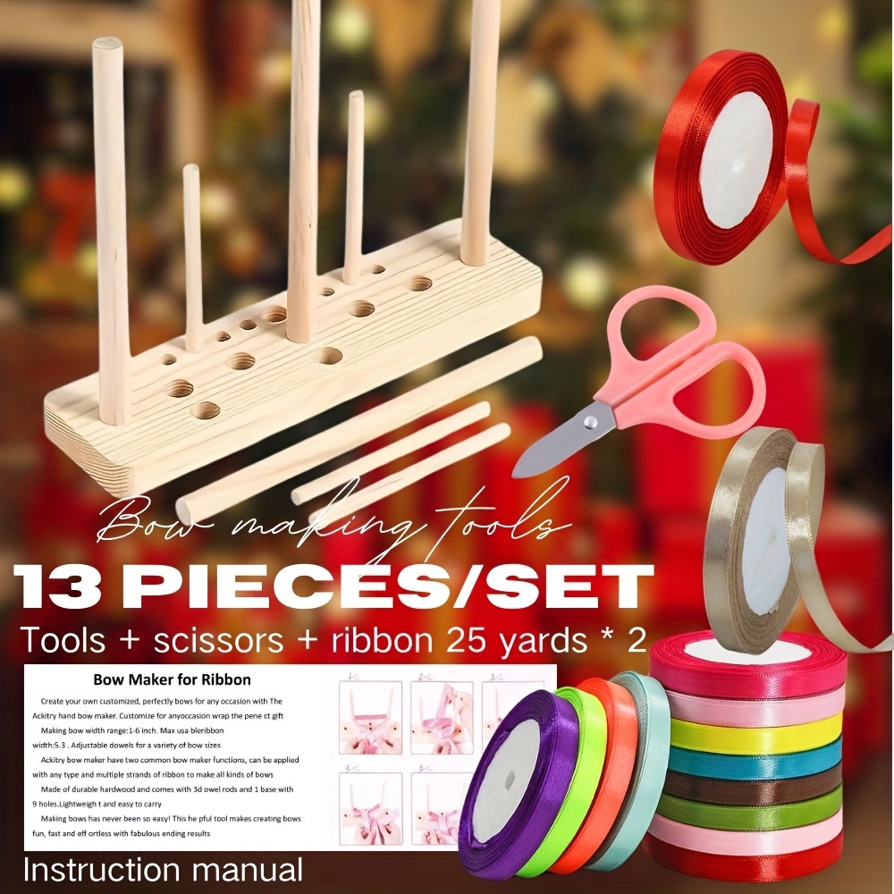 

Bow Tool Set Contains 2 Rolls Of Of Bow Knitting Tool Christmas Knitting Bow Tool Set Instructions