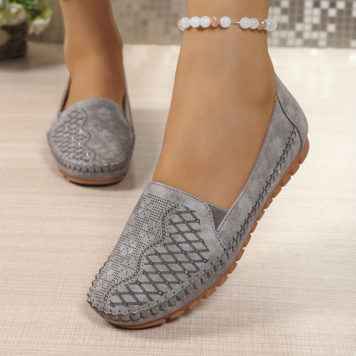 Image of Vintage Fashion Casual Women's Flat Shoes, Women Shoes