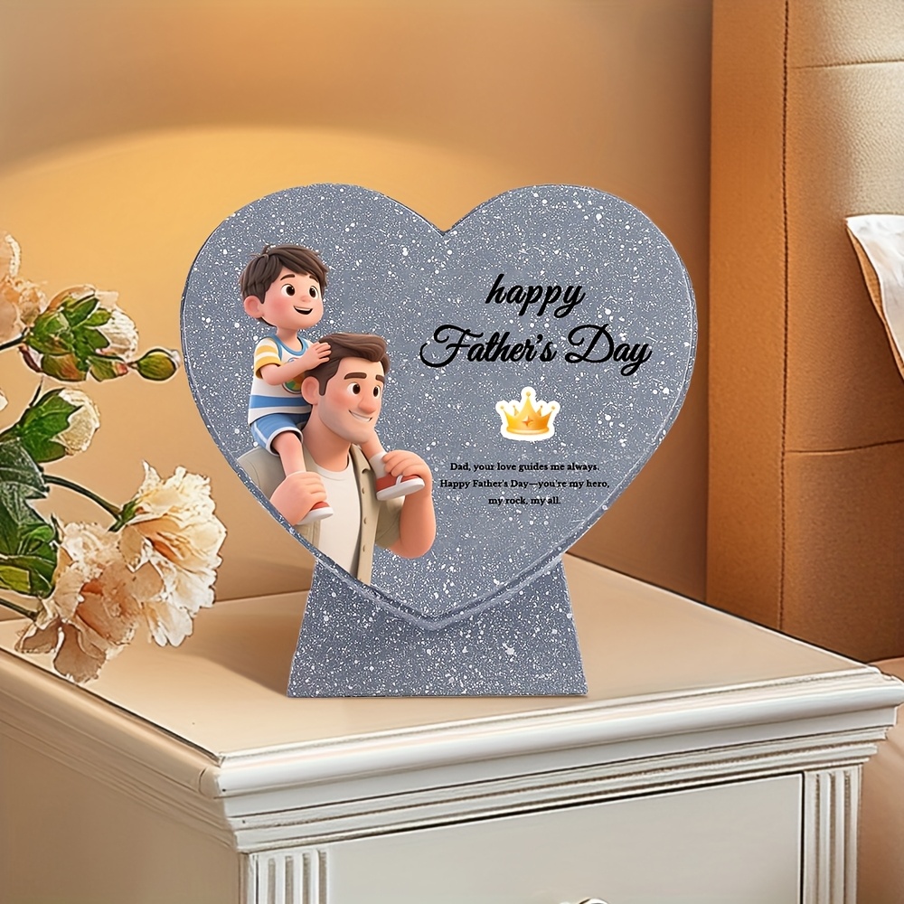 Customized Resin Crafts in Heart Shape, Unique Gift