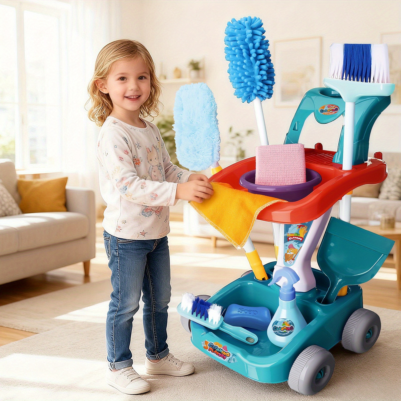 schoonmaak speelgoedset