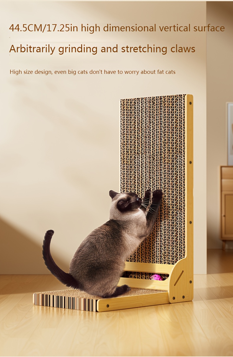 large l shaped cat scratching board durable non shedding Temu Canada