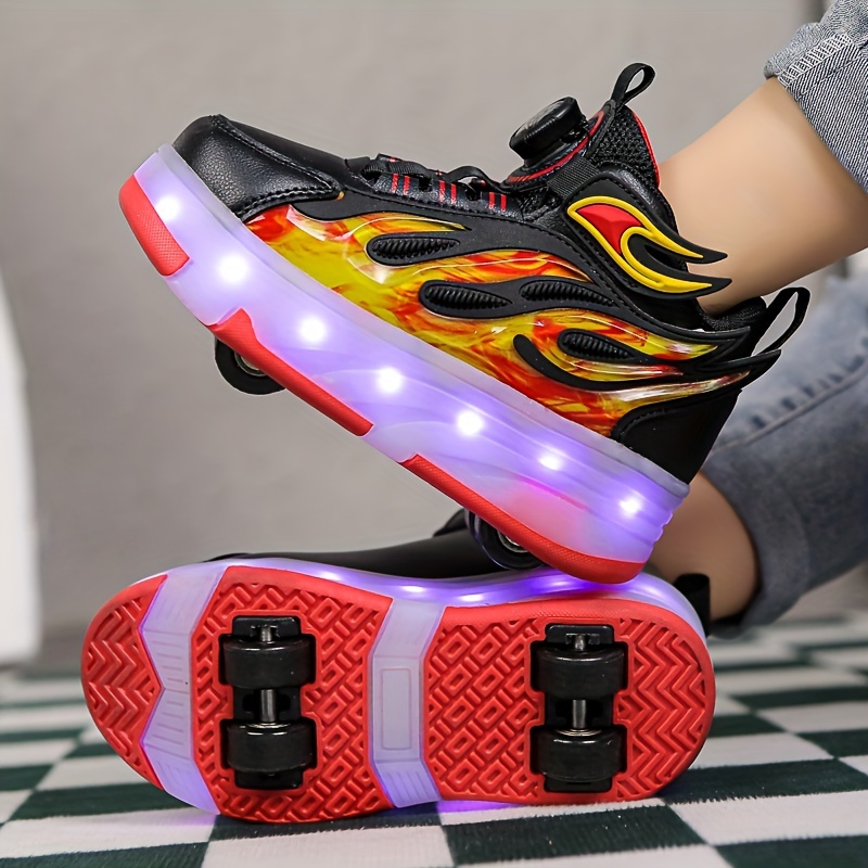 Lichtgevende dubbele wielen Heelys voor jongens en meisjes