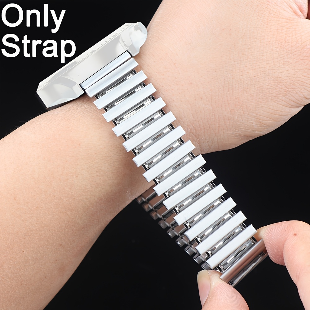 E-shop 1 Stück 22mm breites elastisches Edelstahlarmband, passend für S4 S3 S2 S1 47MM, passend für Huawei Watch GT 6 5 4 3 2 46MM, passend für Watch