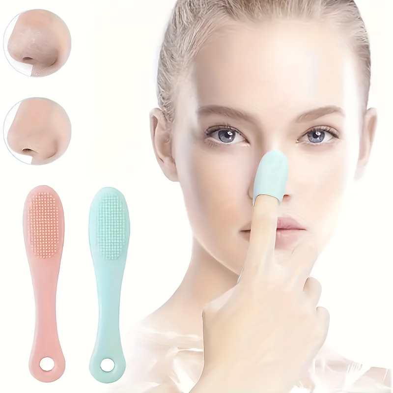 

2pcs Silicone Nose Cleansing Brushes - Soft, Gentle & Stretchy For Cleaning And