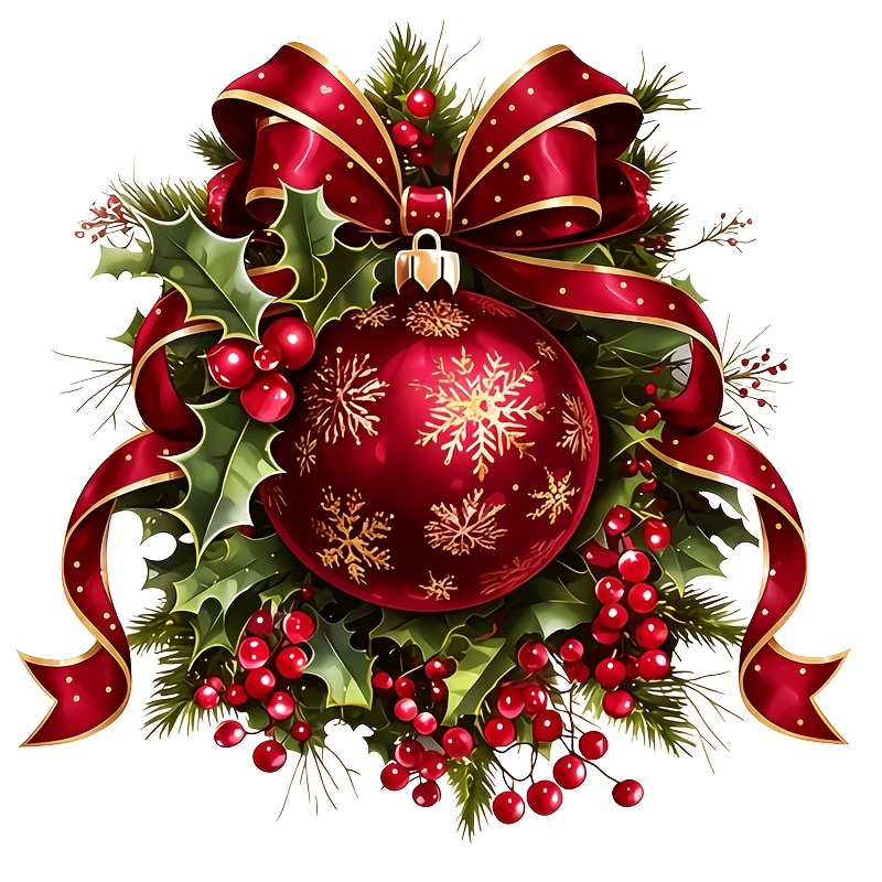 TEMU 2d Flat, 6-inch Christmas Bell Themed Car Vinyl Decal, Car Sticker, Suitable For Laptops, Water Bottles, Trucks, Mobile Phones, Motorcycles,