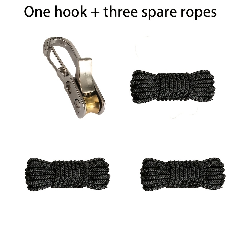TEMU Rope Tightening Tool And Tensioner For Easy And Secure Tying, Heavy Duty Retractable Buckle Rope With Accessory Cord