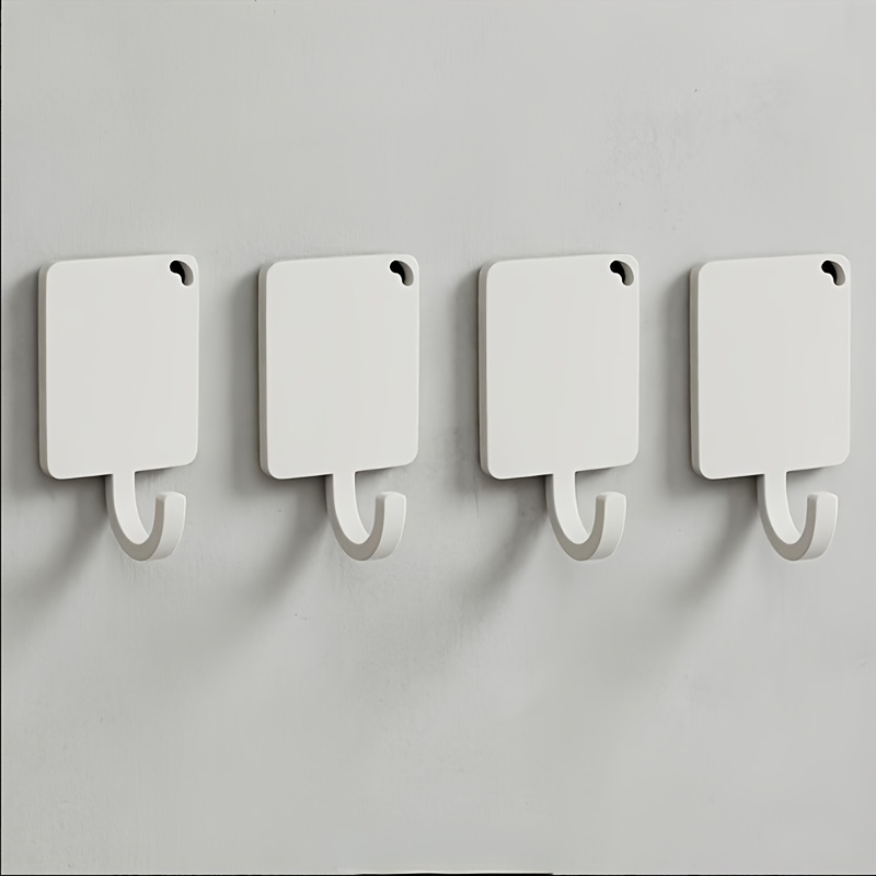 TEMU 4pcs Kitchen Refrigerator Magnetic Hooks, Strong , , No-drill Hook Wall-mounted Shelf, For Towels, Keys, Utensils Etc, Utility Hooks