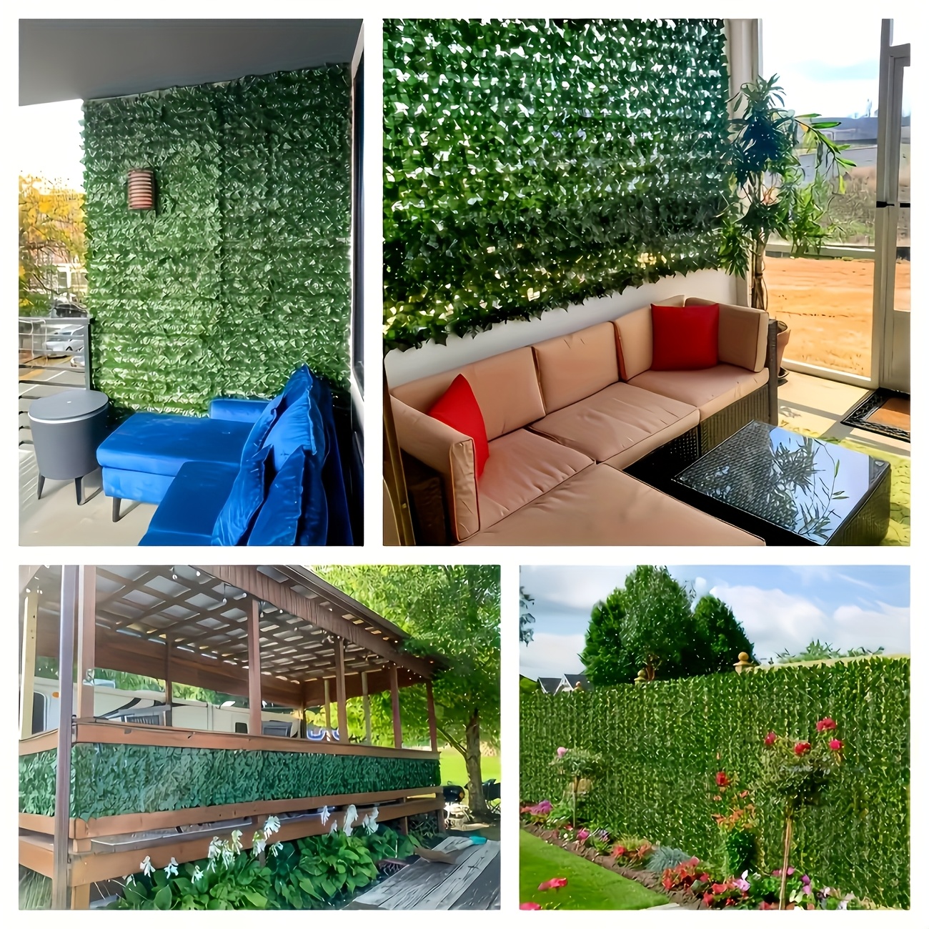 [UV-Resistant Fence] 6 Rolls Expandable Outdoor Artificial Vine Privacy Fence Panels | Durable Plastic, UV-Resistant, Easy to Hang, 236.2 Inches X 19.7 Inches, Natural Appearance, Perfect for Patios, Gardens, Balconies, Backyards, Thanksgiving, and Other Garden Privacy Solutions