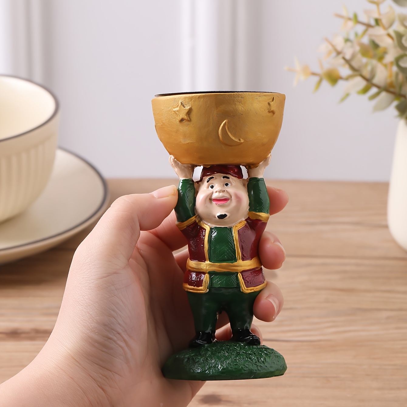 1pc resin creative middle eastern character statue incense holder   burner for home decor living room bedroom study office ramadan festival gift best holiday gift Product details 3