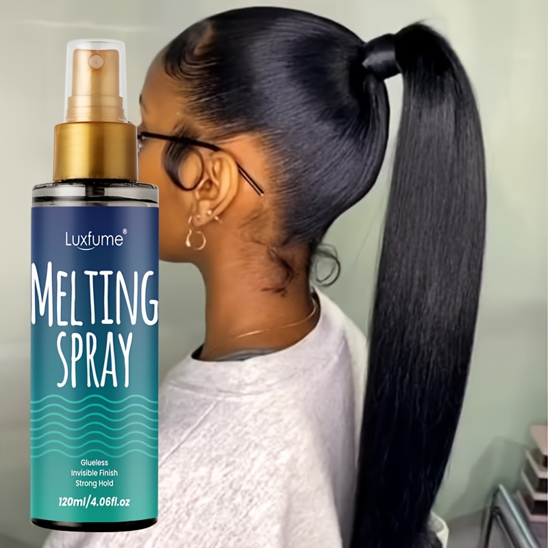Luxfume Melting Spray | Strong Hold & Invisible Finish for Ponytail & Updos, Ideal for Normal Hair Types