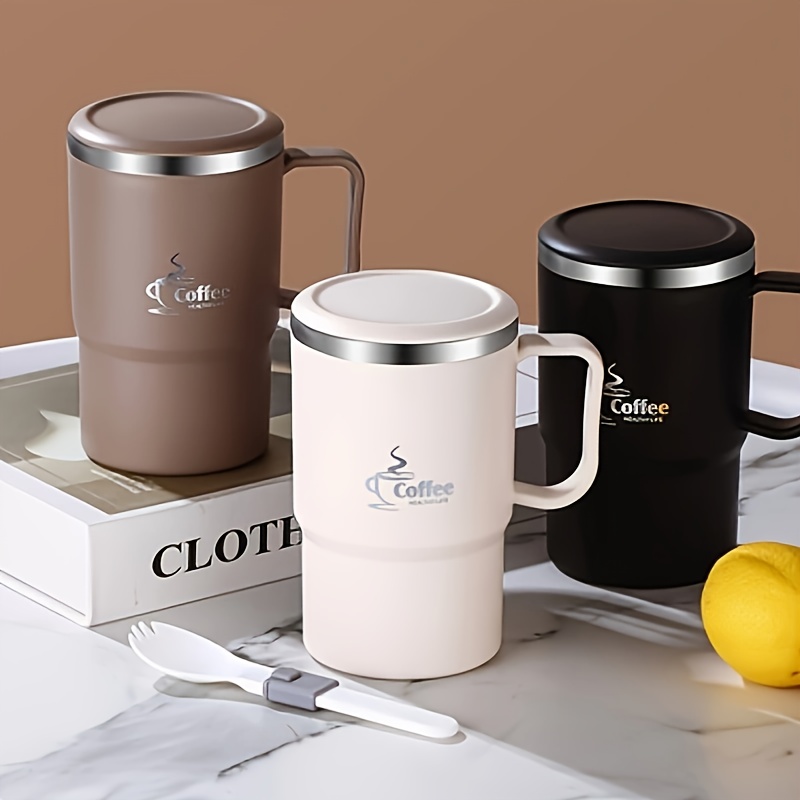 

550ml Large Capacity 304 Stainless Steel Mug Tea Filter Double Layer Anti-scalding Office Drinking Cup High-value Gift Cup