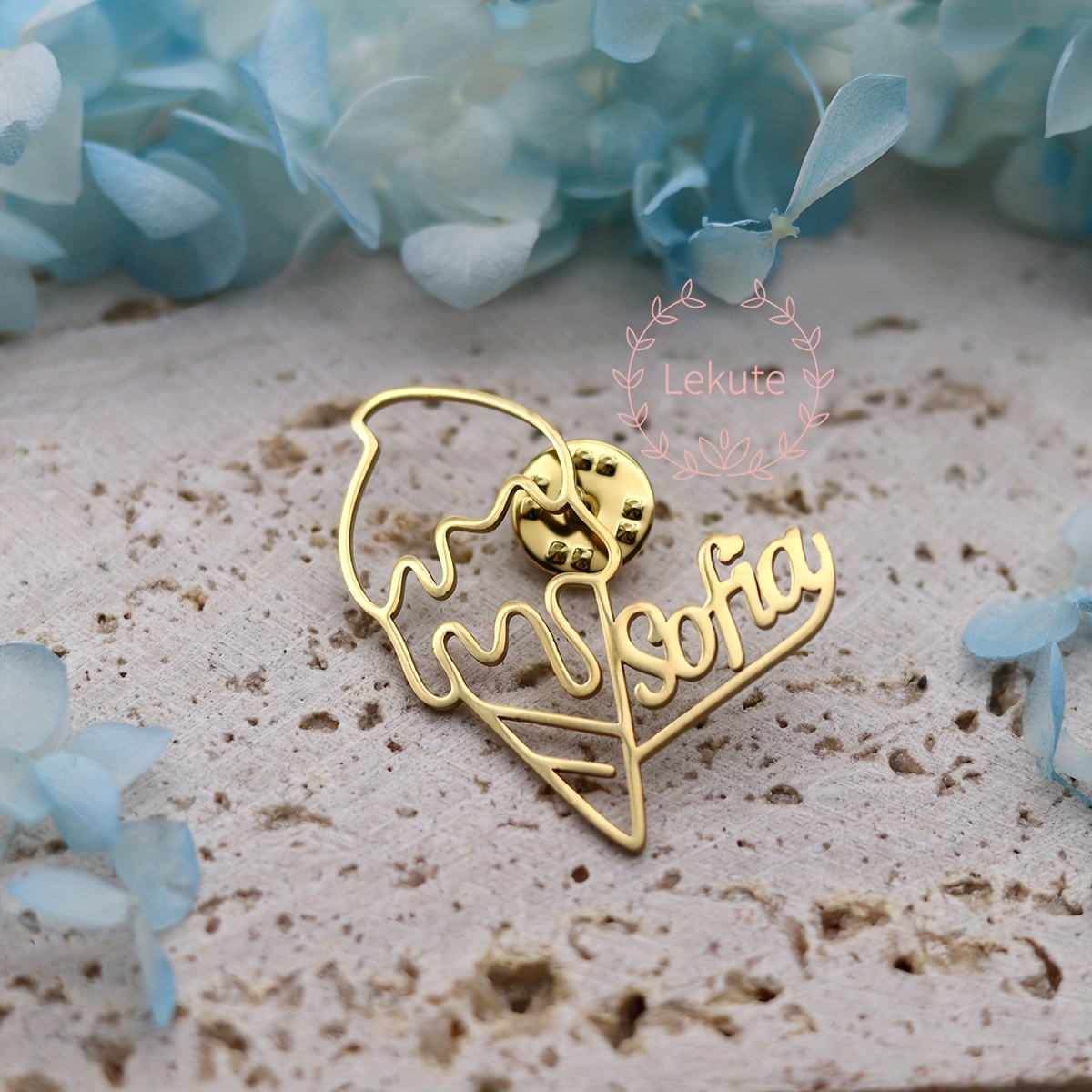 TEMU Broche de Helado Personalizado con , Joyería de Acero Inoxidable, Pines Personalizados para Mujeres y Hombres, para Camisa , Regalos