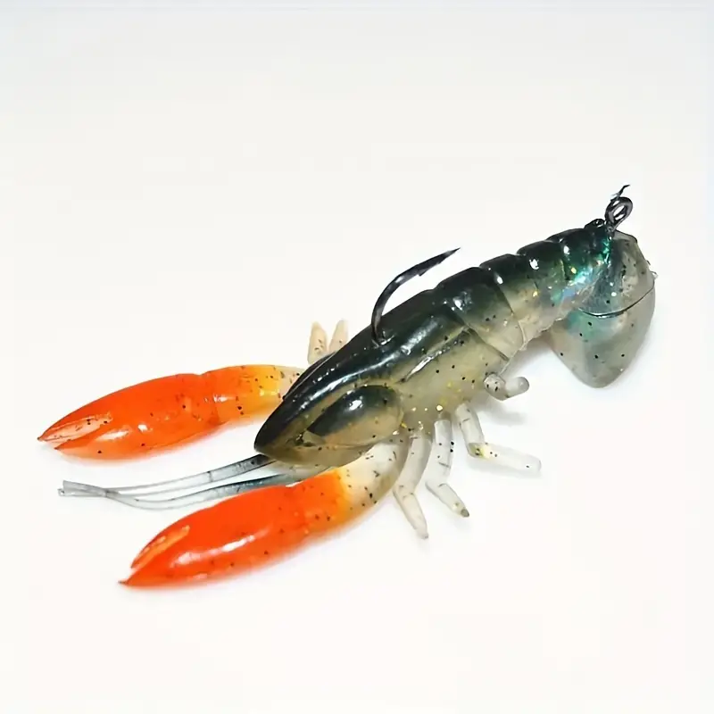 1pc Bionic Crayfish Bait, Artificial Soft Lure, Fishing Accessory