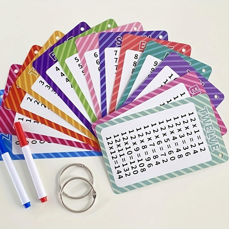 

Kids' Math Learning Cards, Multiplication Operation Game, Paper Material, Ideal For Kindergarten & Home Schooling, Daily Office Supplies Elementary Classroom Supplies Kindergarten Classroom Supplies