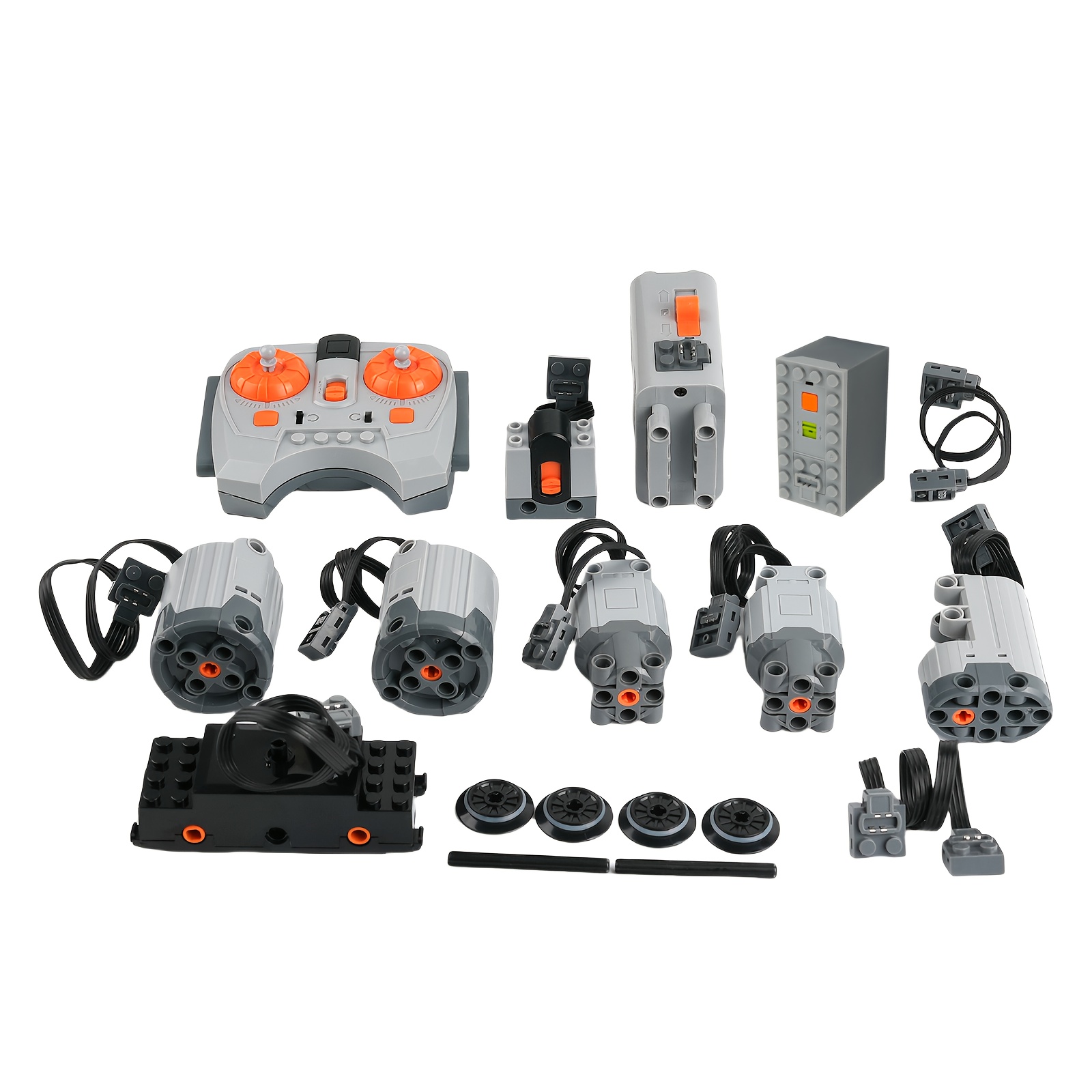 

18pcs Power--motor-set Compatible With -parts. Including Train-motor Servo-motor Xl-motor-l--control Controller For Christmas Gift