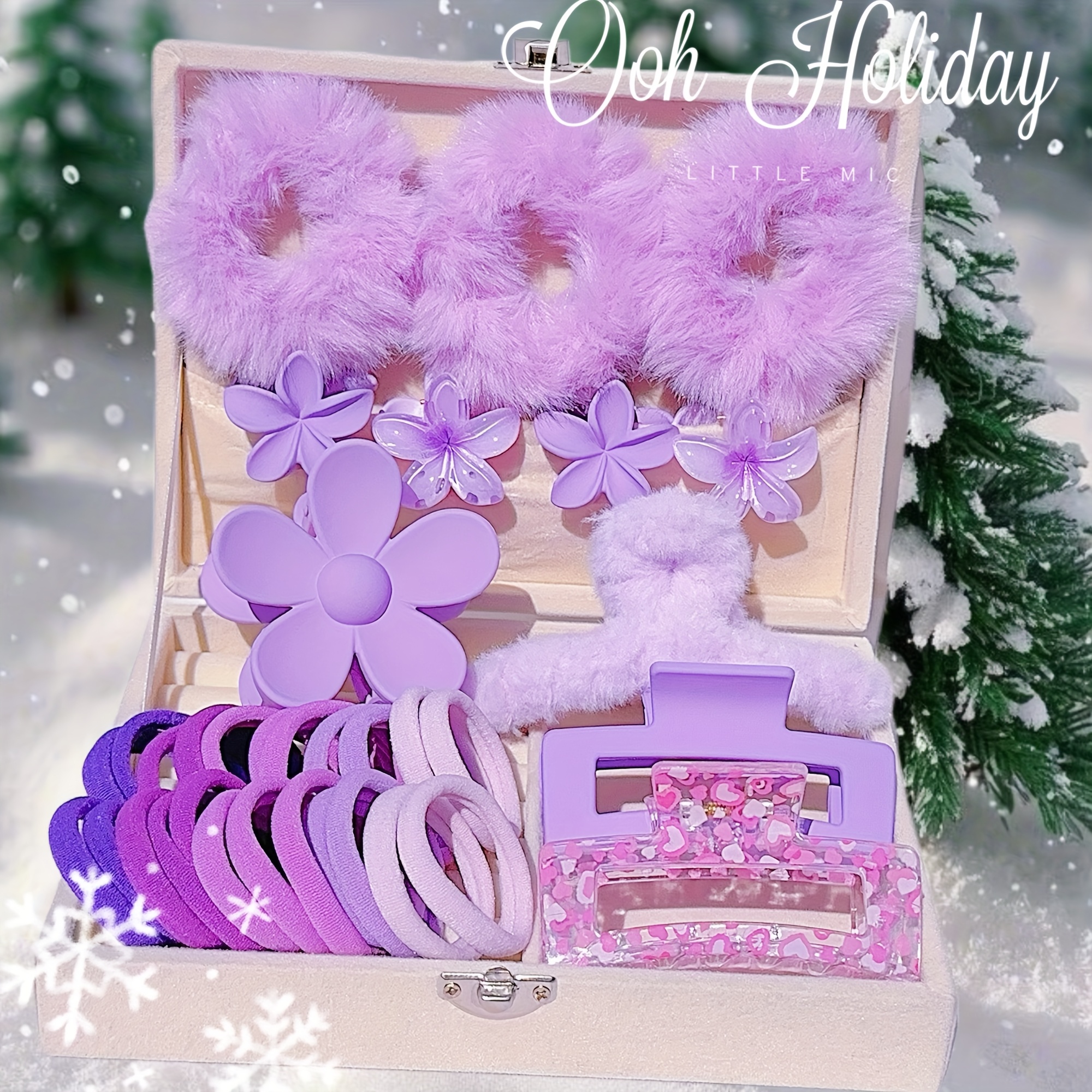 Pink and Purple Hair Accessory Set Amazon.com : Scunci by Conair 125 Piece Hair Accessories Set  main image 4