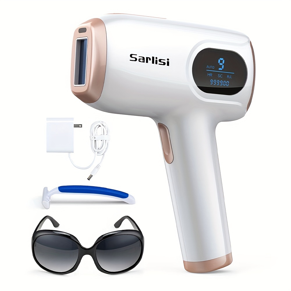 IPL Hair Removal Device with Ice Cooling Care Function for Women Permanent, 999, 900 Flashes Painless IPL Hair Remover, Hair Removal Device for Armpits Legs Arms Bikini Line