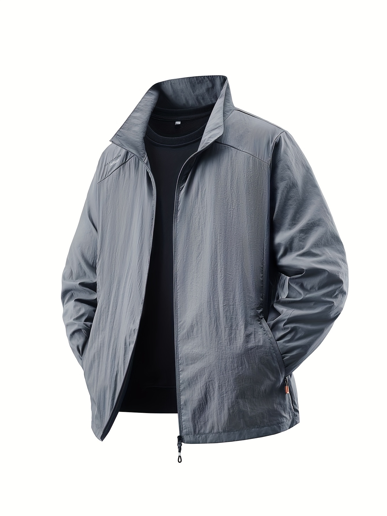men's lightweight breathable summer jacket open Temu Mexico