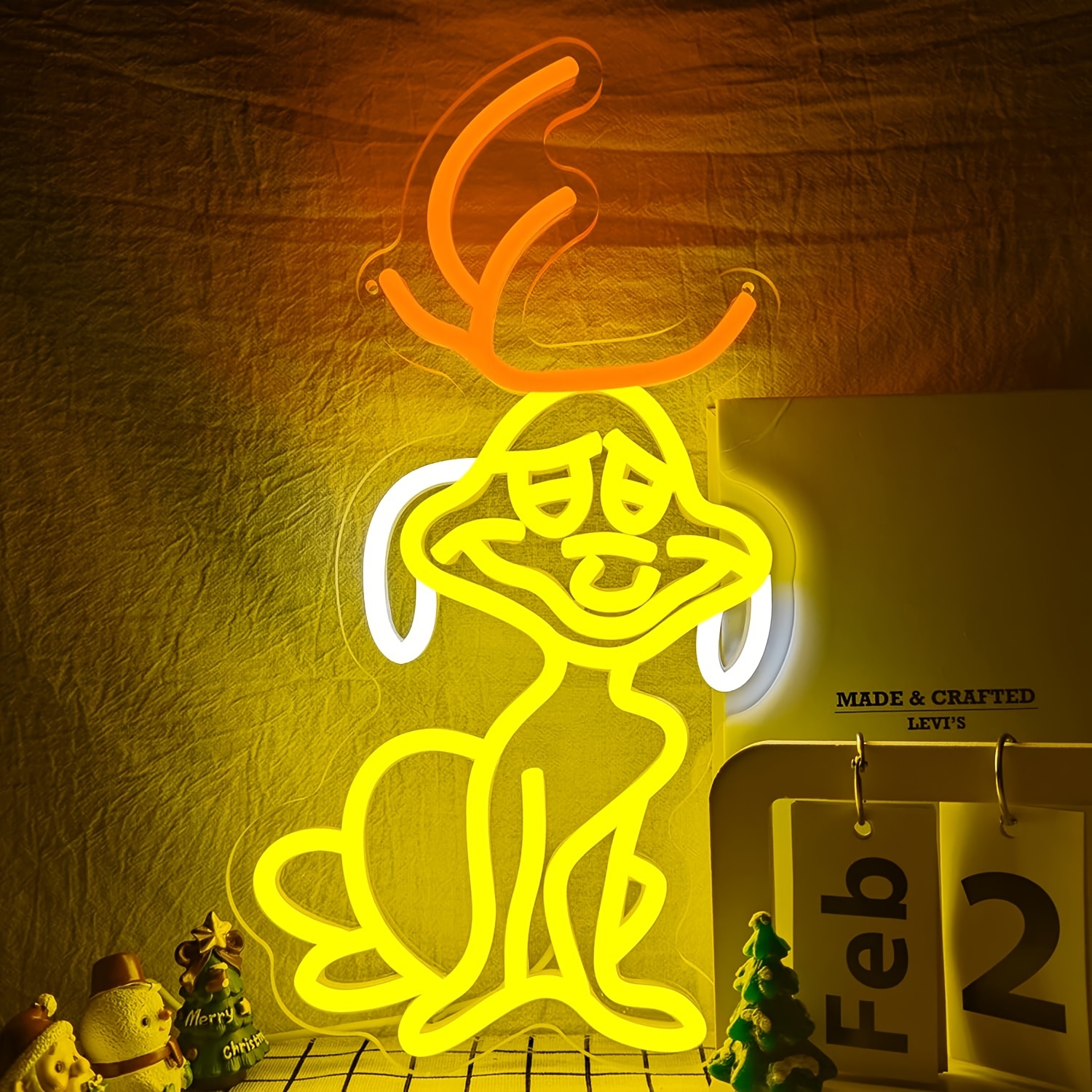 

Cartoon Dog Led Neon Sign - Usb Powered Wall Decor For Home & Party, Perfect Christmas Gift, Dog Decor