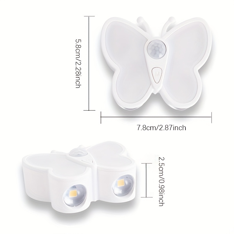 1 2pcs wall lamp with motion sensor usb rechargeable magnetic night light for bedrooms stairs bathrooms Product details 2