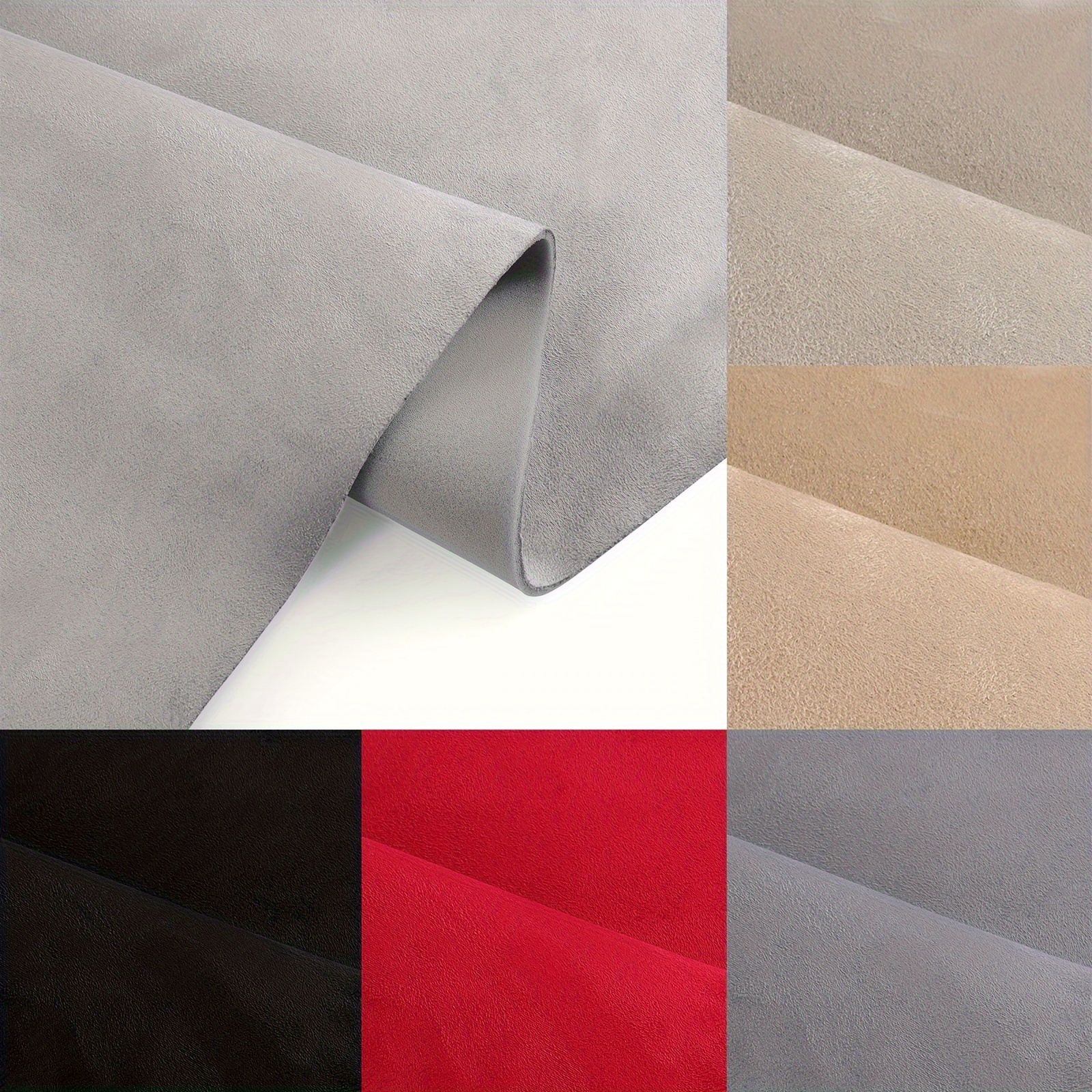 

Premium Suede Fabric With 1/8" Foam Backing - 60" X 36" Auto Ceiling Repair & Upholstery Material, Car Roof Lining Replacement And Diy Crafts