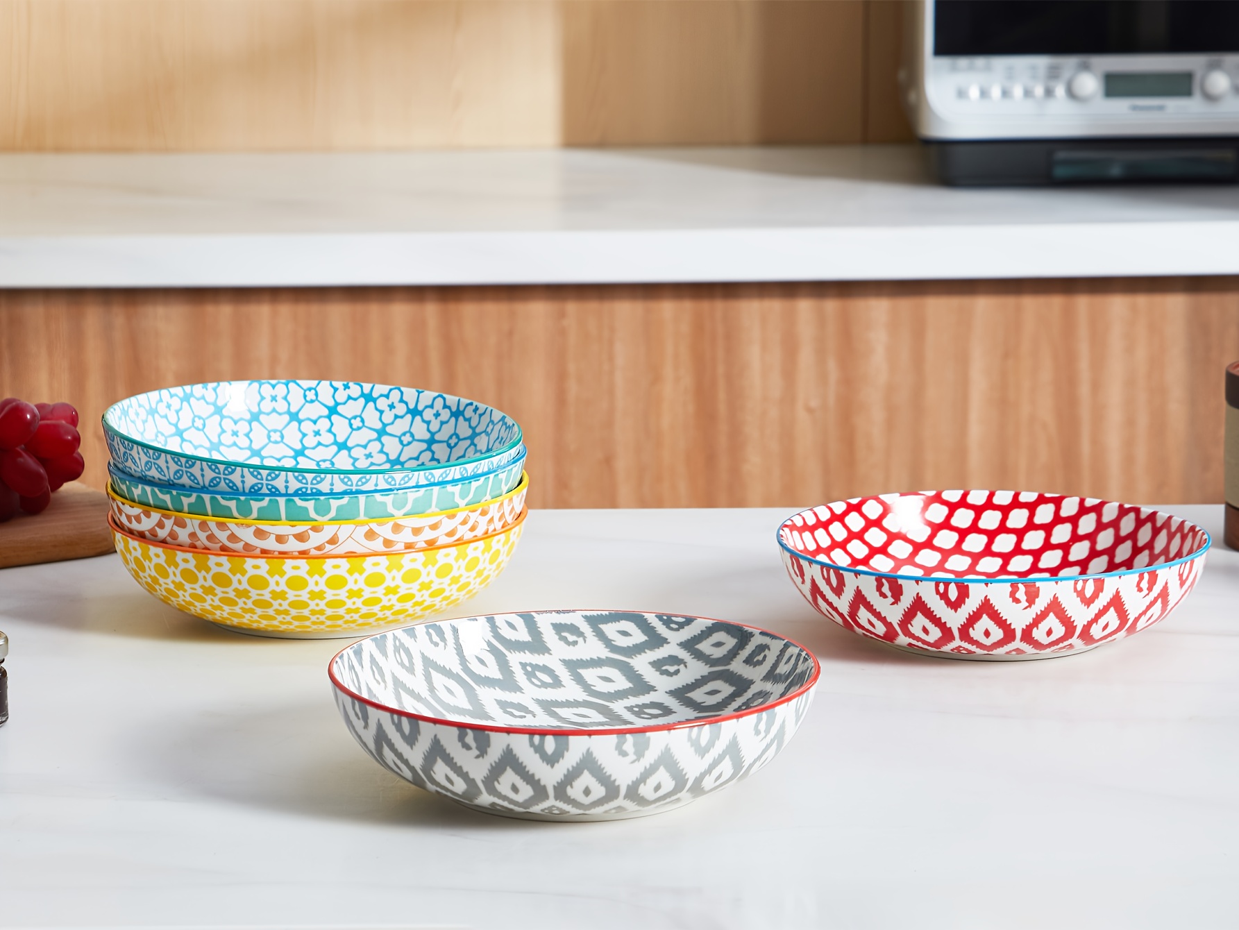 套6 印花沙拉碗（彩色） 商品详情 0