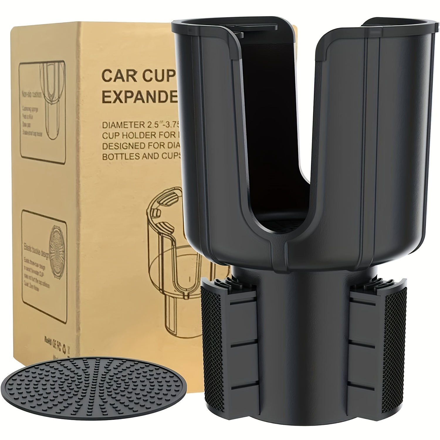 

2 Pcs Car-cup-holder-expander For Car Organizer With Adjustable Base Compatible With 20/26/30 Oz Hydro Flasks Large 32/40oz, Fits Most Cup Holder, Diameter Bottles In 4.11"-4.44