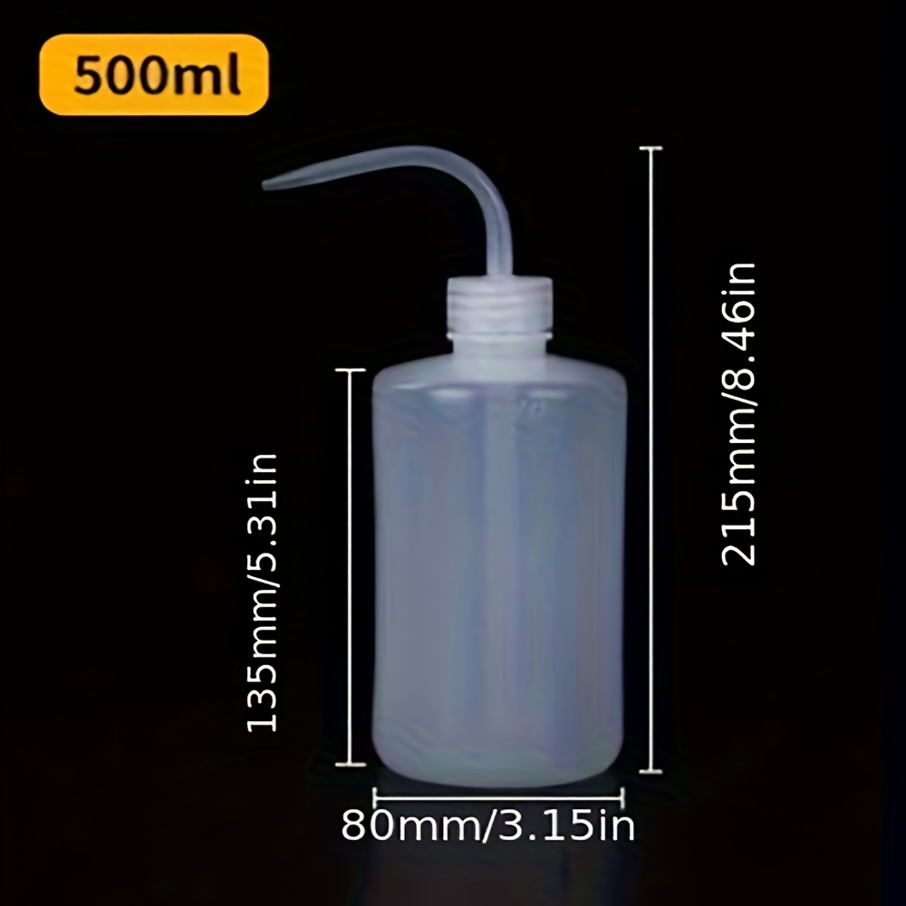 TEMU 4pcs/6pcs-500ml-squeeze Bottle-curved Spout Squeeze Bottle Tool For Household Use, Indoor Plant Watering Can For Succulents With Long Spout