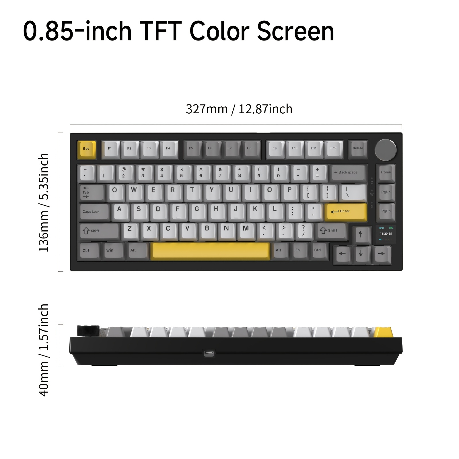 AJAZZ AK820 Pro · pantalla y conexión inalámbrica · imagen 2 del anuncio