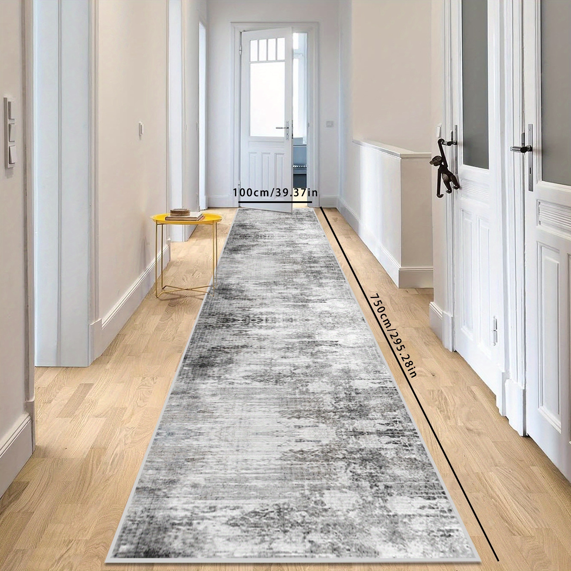 TEMU 1pc Light Luxury Minimalist Living Room Hallway Runner Rug, Soft And Comfortable Bedroom Office Mat, Precision- Balcony Carpet