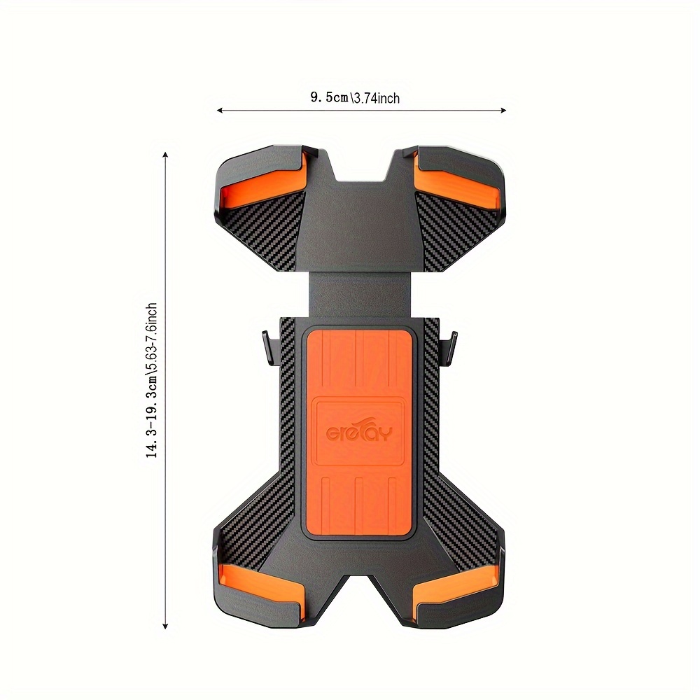 1pc motorcycle phone holder suitable for any smartphone universal bicycle motorcycle scooter and other car handles can rotate and adjust 360 details 4