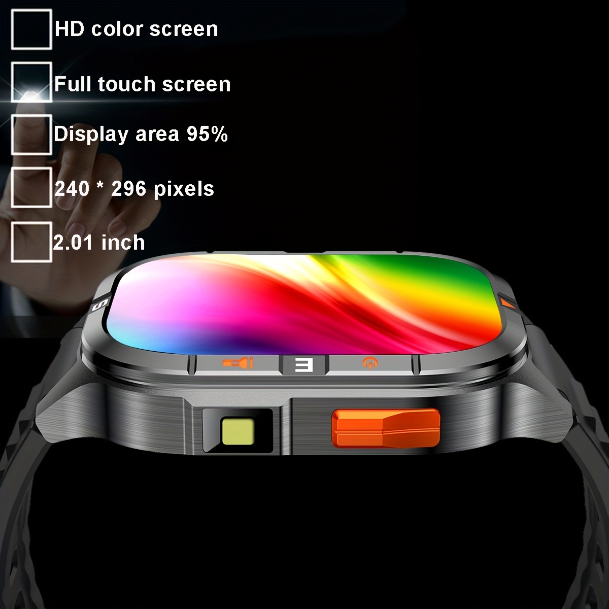 New GPS Smart Watch with 2.01-Inch TFT Display & High-Precision GPS