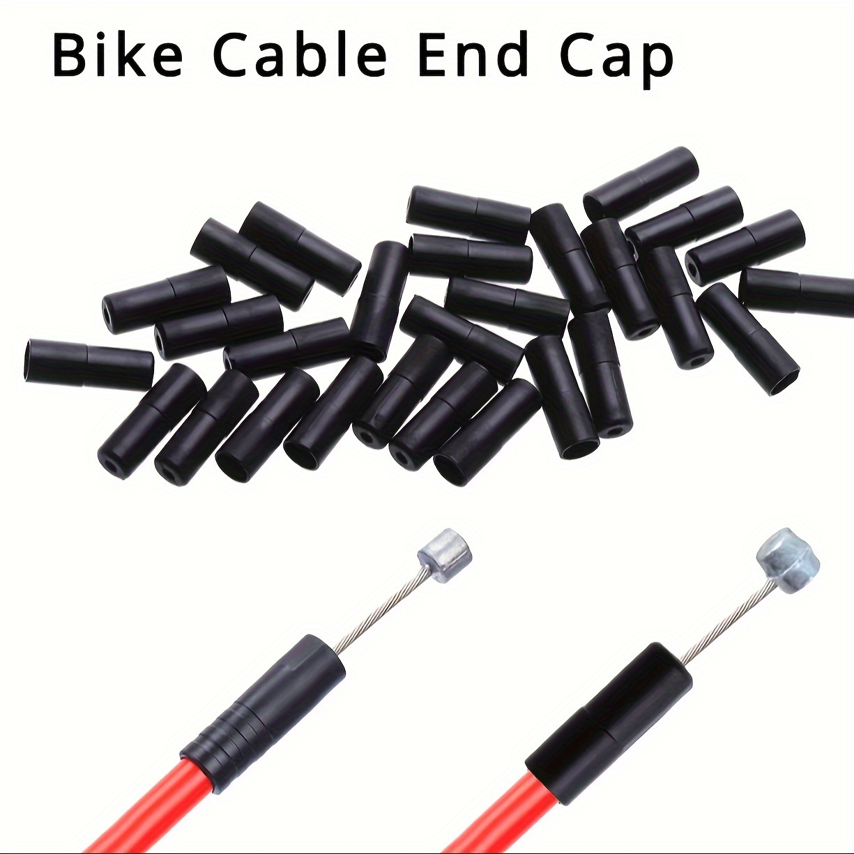 

50 Pcs Cable End , Cycling & , Universal Cable End Crimps For And Bikes