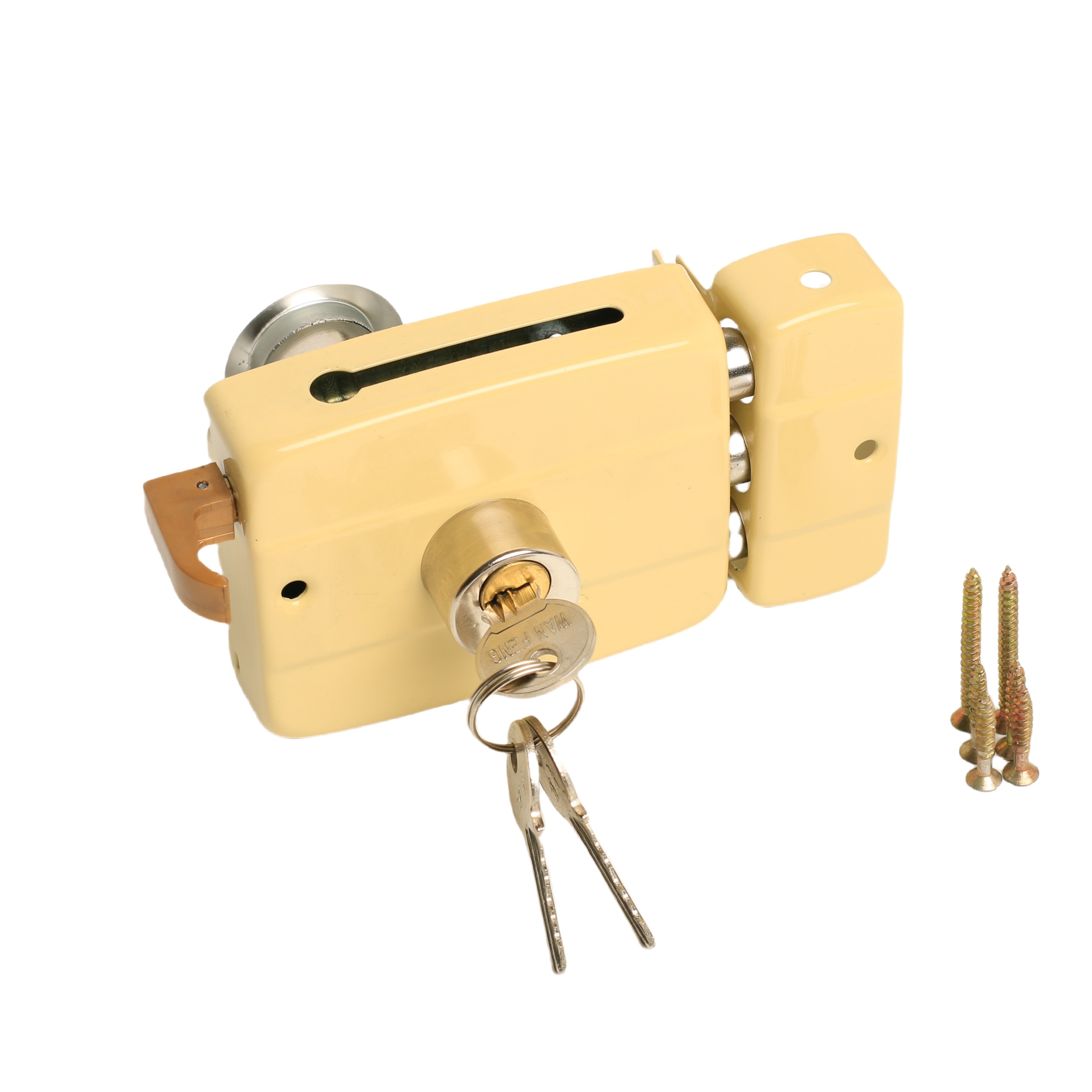 TEMU 1pc -duty Metal Lock Key - 3 -theft Security For , , Indoor & Use - Durable Stopper Uncharged