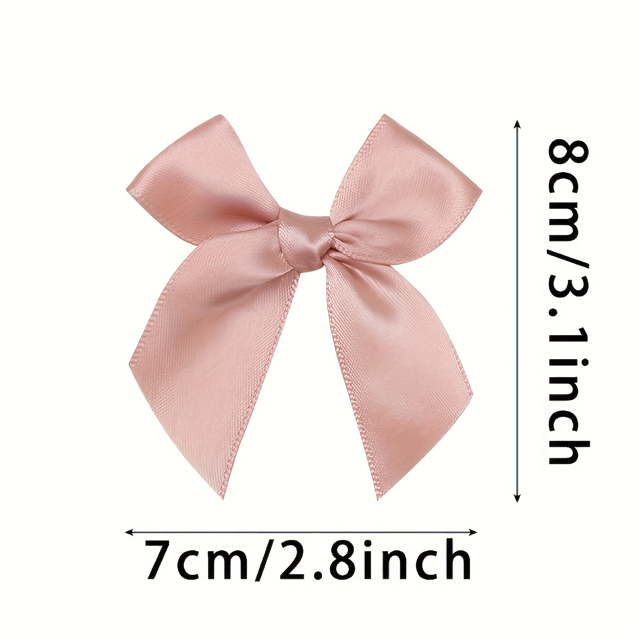 XIABYAYU Petit Noeud En Satin, 50 Pcs Mini Nœuds Noir, Petit Noeud