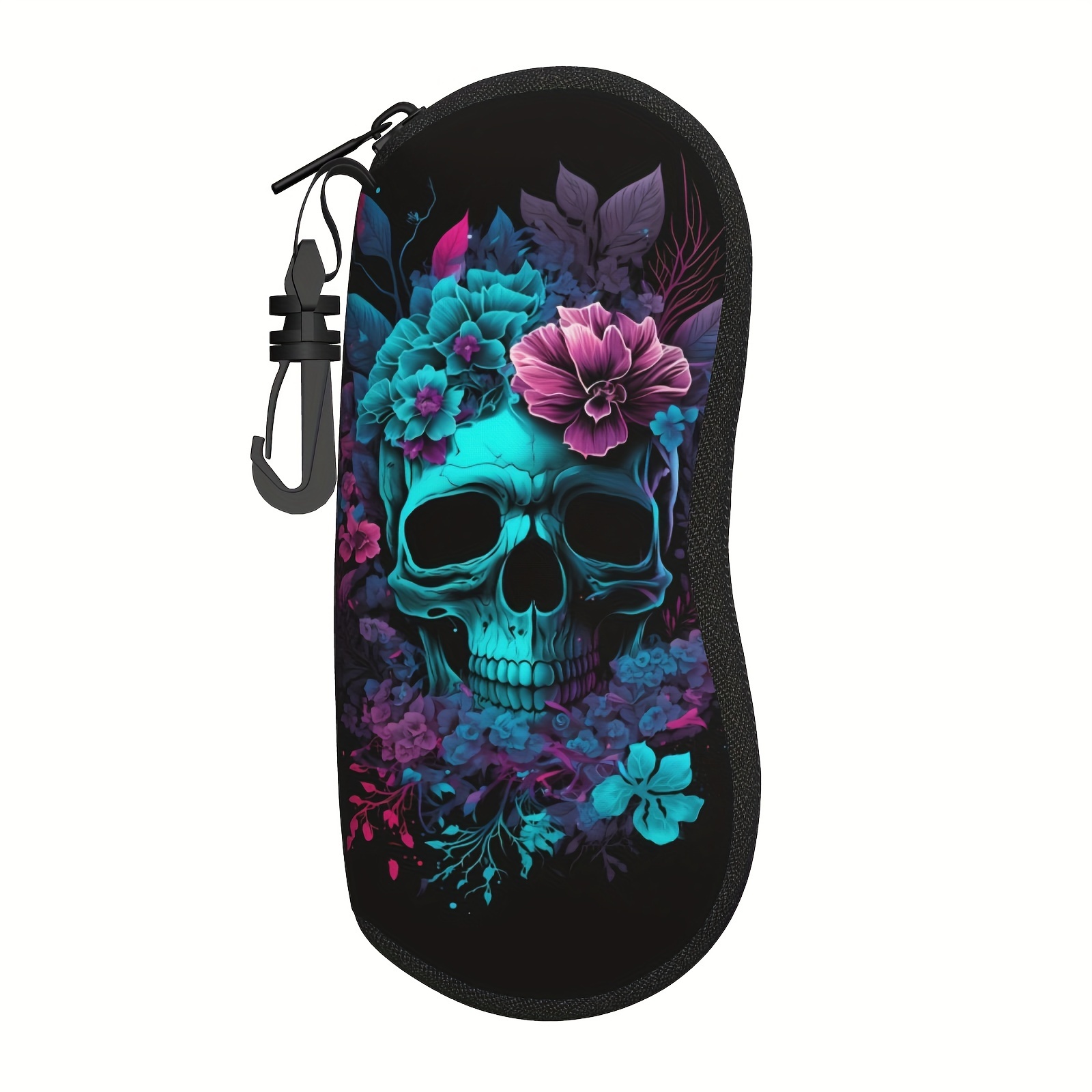 

Marjorieafloyde Skull Eyeglass Carabiner - Portable Zippered &