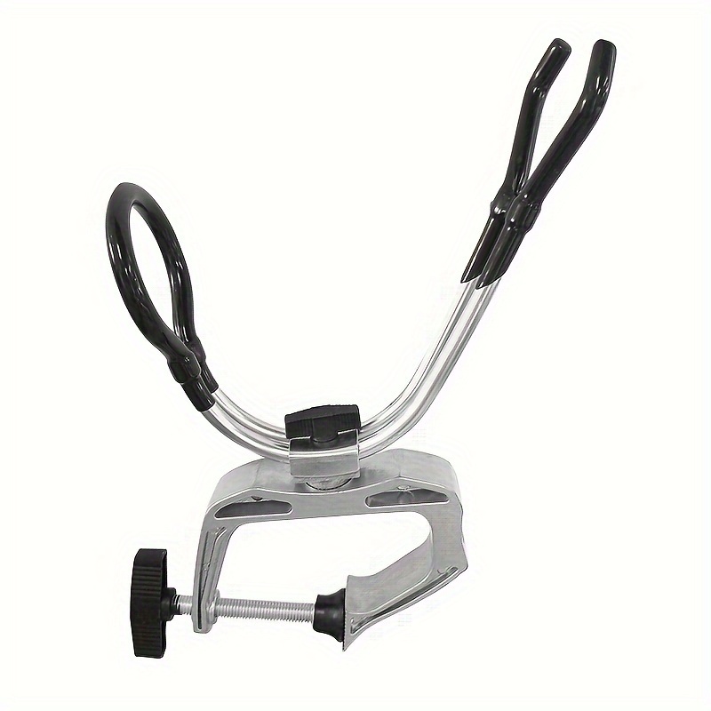 Fishing Pole Dock Holder, Stainless Steel Double Clamp Boat